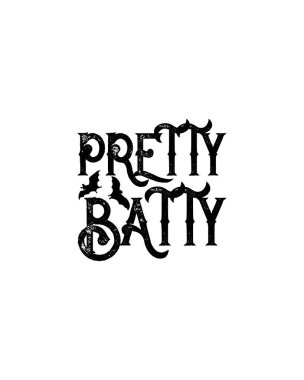 Çok güzel bir yarasa. El çizimi tipografi poster tasarımı. Premium Vektörü.