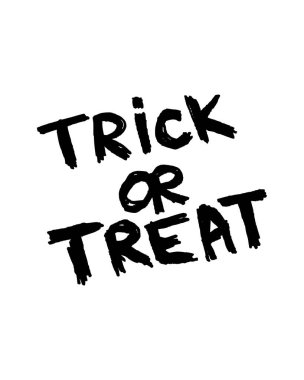 Şeker mi şaka mı? El çizimi tipografi poster tasarımı. Premium Vektörü.