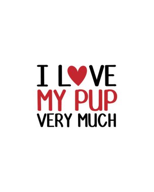 Yavrumu çok seviyorum. El çizimi tipografi poster tasarımı. Premium Vektörü.