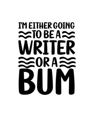 Ya su ya da otlakçı olacağım. El çizimi tipografi poster tasarımı. Premium Vektörü.