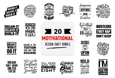 Beyaz arkaplanda el yapımı klasik tipografi koleksiyonu izole edildi.