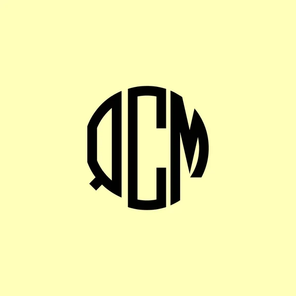 Creative Initial Letters Qcm Logo 会社やブランド名が最初のものを開始するのに適しています — ストックベクタ