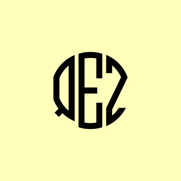 Creative Στρογγυλεμένα Αρχικά Γράμματα Λογότυπο Eaz Είναι Κατάλληλο Για Ποια — Διανυσματικό Αρχείο