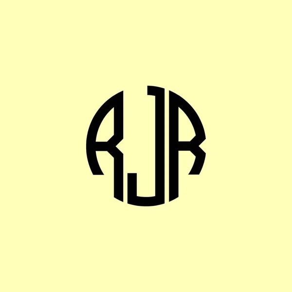 Creative Rjr Логотип Округлых Начальных Букв Будет Подходящим Какой Компании — стоковый вектор