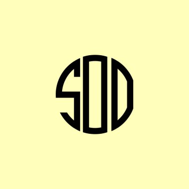 Yaratıcı Yuvarlak Baş Harfler SOO Logosu. Bu başlangıç için hangi şirket veya markanın adı uygun olacaktır.