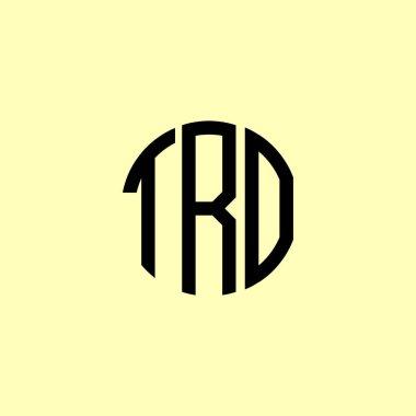 Yaratıcı Yuvarlak Baş Harfler TRO Logosu. Bu başlangıç için hangi şirket veya markanın adı uygun olacaktır.