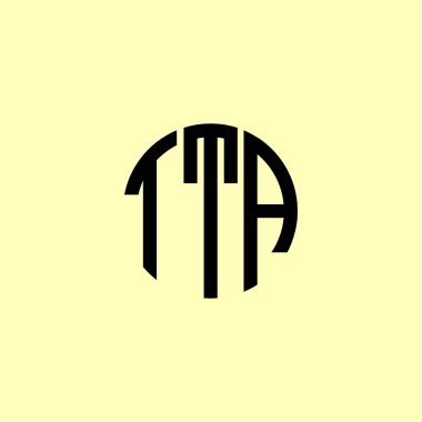 Yaratıcı Yuvarlak Baş harfler TTA logosu. Bu başlangıç için hangi şirket veya markanın adı uygun olacaktır.