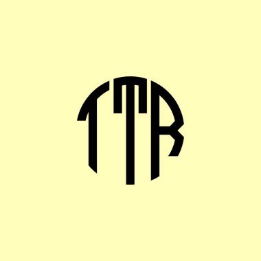 Yaratıcı Yuvarlak Baş harfler TTR logosu. Bu başlangıç için hangi şirket veya markanın adı uygun olacaktır.