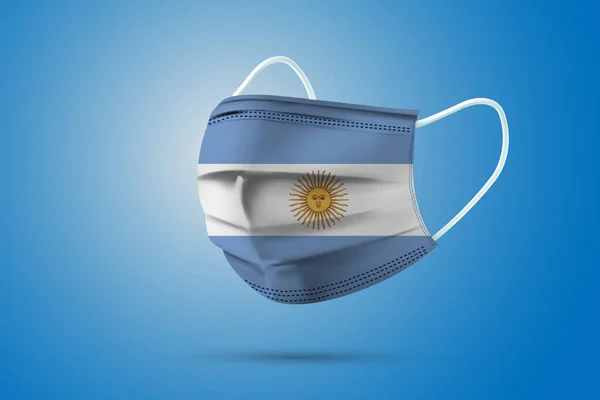아르헨티나의 National Flag Argentina 게양하여 서비스를 국기와 관련된 의학적 일러스트 — 스톡 벡터