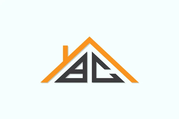 Lettres Initiales Créatives Logo Pour Maison Immobilier Logo Incorporer Avec — Image vectorielle
