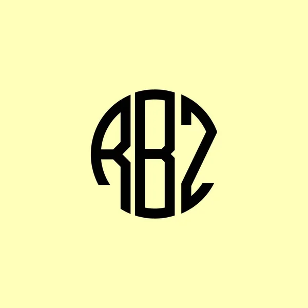 Letras Iniciales Redondeadas Creativas Logo Rbz Será Adecuado Para Qué — Archivo Imágenes Vectoriales