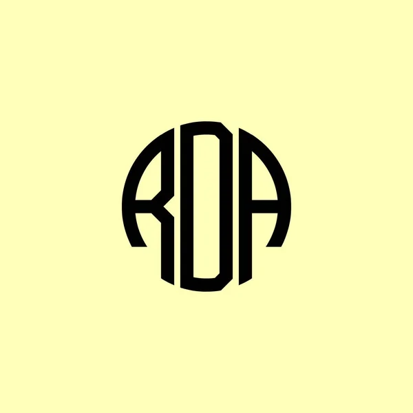 创用Rda标志的首字母缩写 这将是合适的哪家公司或品牌开始这些初始的 — 图库矢量图片