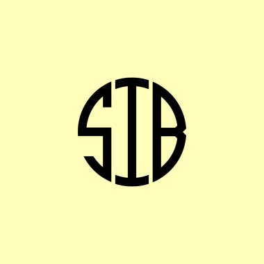 Yaratıcı Yuvarlak Baş harfler SIB logosu. Bu başlangıç için hangi şirket veya markanın adı uygun olacaktır.