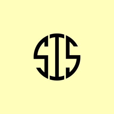 Yaratıcı Yuvarlak Harfler SIS logosu. Bu başlangıç için hangi şirket veya markanın adı uygun olacaktır.