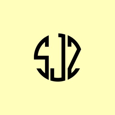 Yaratıcı Yuvarlak Harfler SJZ logosu. Bu başlangıç için hangi şirket veya markanın adı uygun olacaktır.