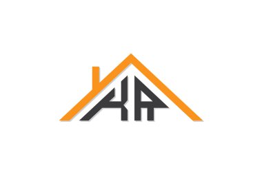 Ev ya da gayrimenkul için KR logosu. Bu logoda harfler ve çatı var. Bu başlangıç için hangi şirket veya markanın adı uygun olacaktır.