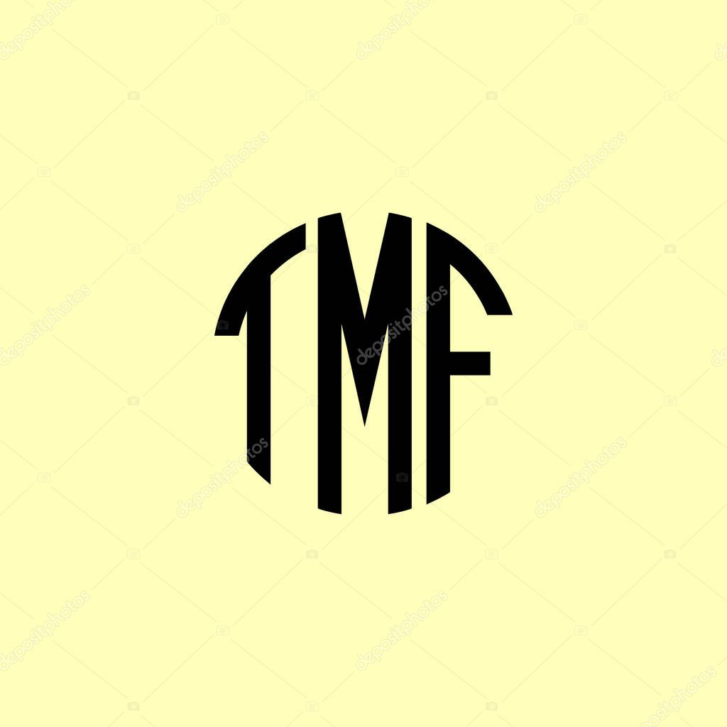 Creative Rounded Initial Letters TMF Logo. It will be suitable for which company or brand name start those initial.
