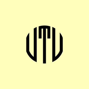 Yaratıcı Yuvarlak Başlıklı UTU Logosu. Bu başlangıç için hangi şirket veya markanın adı uygun olacaktır.