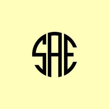 Yaratıcı Yuvarlak Harfler SAE logosu. Bu başlangıç için hangi şirket veya markanın adı uygun olacaktır.