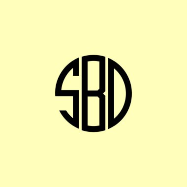 Yaratıcı Yuvarlak Harfler SBD logosu. Bu başlangıç için hangi şirket veya markanın adı uygun olacaktır.
