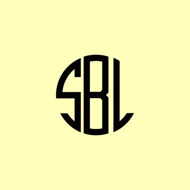 Yaratıcı Yuvarlak Harfler SBL logosu. Bu başlangıç için hangi şirket veya markanın adı uygun olacaktır.