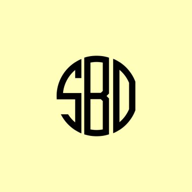 Yaratıcı Yuvarlak Harfler SBO Logosu. Bu başlangıç için hangi şirket veya markanın adı uygun olacaktır.