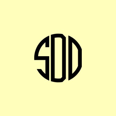 Yaratıcı Yuvarlak Harfler SDO logosu. Bu başlangıç için hangi şirket veya markanın adı uygun olacaktır.