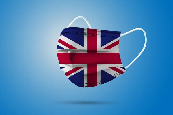 영국의 National Flag United Kingdom 명명되어 국기와 관련된 의학적 일러스트 — 스톡 벡터