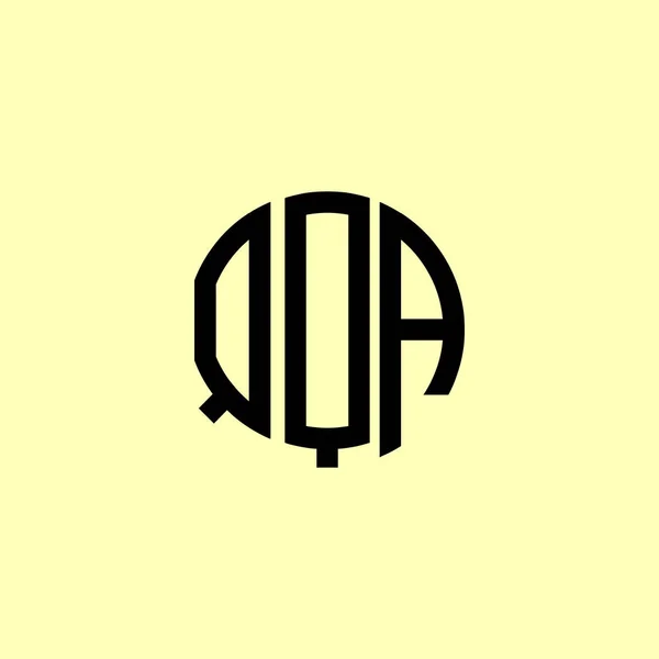 Creative Zaoblené Počáteční Písmena Qqa Logo Bude Vhodné Pro Kterou — Stockový vektor