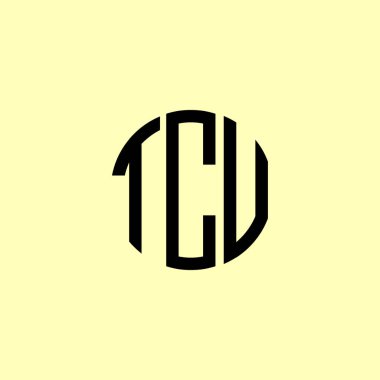 Yaratıcı Yuvarlak Harfler TCU logosu. Bu başlangıç için hangi şirket veya markanın adı uygun olacaktır.