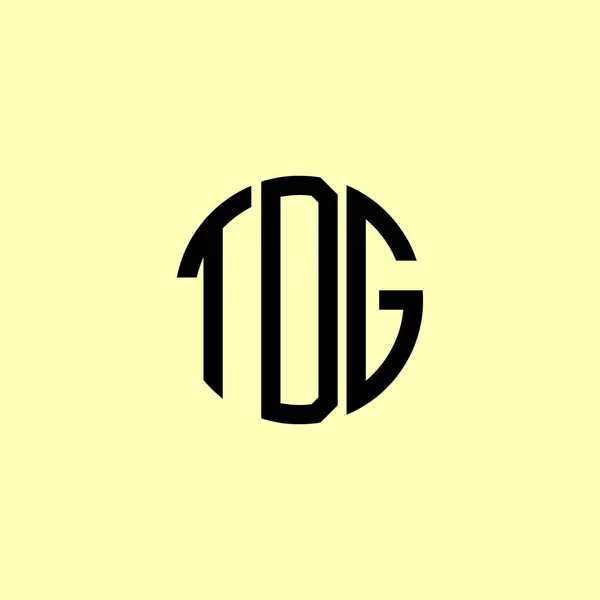 创制首字母Tdg标志 这将是合适的哪家公司或品牌开始这些初始的 — 图库矢量图片