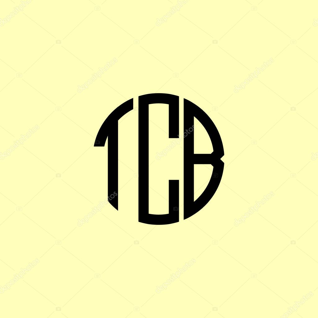 Creative Rounded Initial Letters TCB Logo. It will be suitable for which company or brand name start those initial.