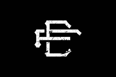 Klasik Baş harfler CF logosu. Bu logo yaratıcı bir şekilde antika monogram yazı karakterini içeriyor. Kraliyet, Butik, Otel, Heraldic ve moda için uygun olacak..