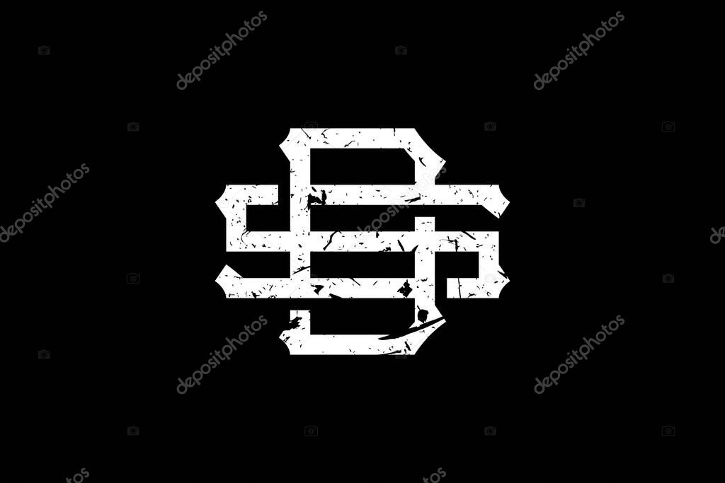 Vintage Initial Letters DS Logo. This logo creatively incorporates antique monogram typeface. It will be suitable for Royalty, Boutique, Hotel, Heraldic, fashion.