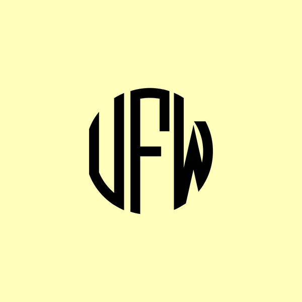 Creative Rounded Initial Letters UFW Logo. It will be suitable for which company or brand name start those initial.