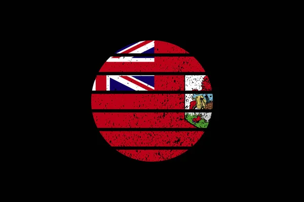 Grunge Style Vlag Van Bermuda Het Zal Worden Gebruikt Shirt — Stockvector