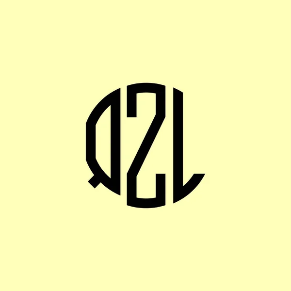 Creative Στρογγυλεμένα Αρχικά Γράμματα Qzl Λογότυπο Είναι Κατάλληλο Για Ποια — Διανυσματικό Αρχείο