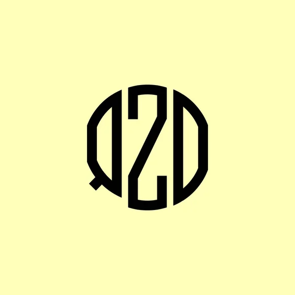 Creative Στρογγυλεμένα Αρχικά Γράμματα Qzo Λογότυπο Είναι Κατάλληλο Για Ποια — Διανυσματικό Αρχείο