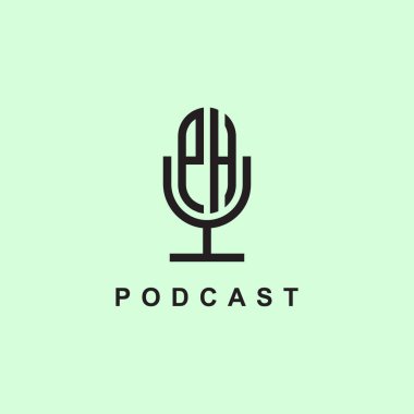 Podcast veya Müzik için yaratıcı ilk harfler PH logosu. Bu başlangıç için hangi şirket veya markanın adı uygun olacaktır.