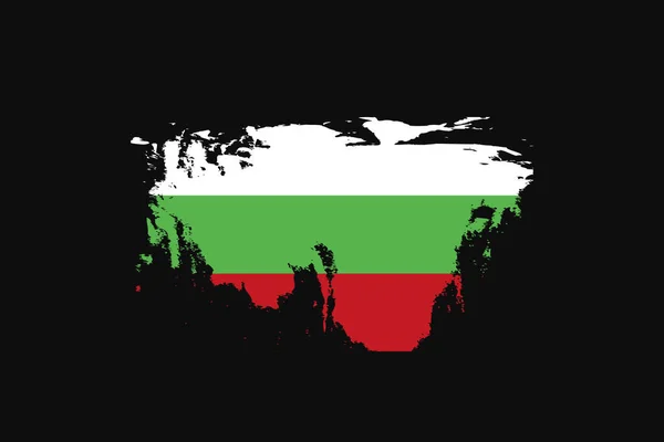 Bulgaristan Grunge Style Bayrağı Tişört Grafikleri Baskısı Posteri Arkaplanı Kullanılacak — Stok Vektör