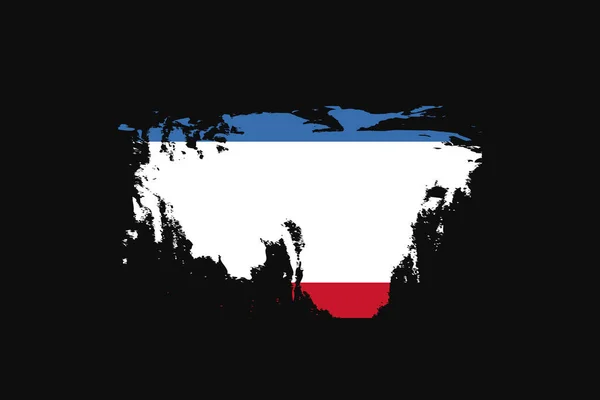 Grunge Style Bandera Crimea Utilizará Gráficos Camiseta Impresión Póster Fondo — Archivo Imágenes Vectoriales