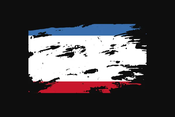 クリミア半島の壮大なスタイルの旗 Tシャツのグラフィック プリント ポスター 背景を使用します — ストックベクタ