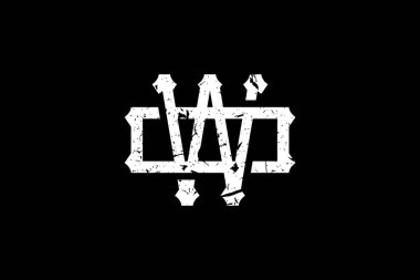 Eski Harflerin Baş harfleri WO Logosu. Bu logo yaratıcı bir şekilde antika monogram yazı karakterini içeriyor. Kraliyet, Butik, Otel, Heraldic ve moda için uygun olacak..