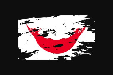 Paskalya Adasının Grunge Style Bayrakları. Tişört grafikleri, baskısı, posteri ve arkaplanı kullanılacak.