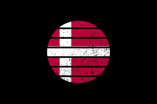Bandera Grunge Style Dinamarca Utilizará Gráficos Camiseta Impresión Póster Fondo — Vector de stock