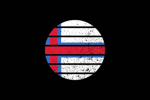 Grunge Style Drapeau Île Féroé Sera Utilisé Graphiques Shirt Impression — Image vectorielle
