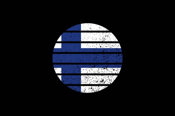 Σημαία Στυλ Grunge Της Φινλανδίας Χρησιμοποιηθεί Shirt Γραφικά Εκτύπωση Αφίσα — Διανυσματικό Αρχείο