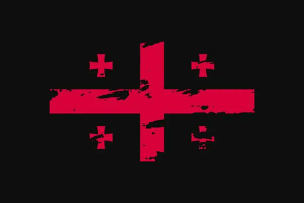 Σημαία Στυλ Grunge Της Γεωργίας Χρησιμοποιηθεί Shirt Γραφικά Εκτύπωση Αφίσα — Διανυσματικό Αρχείο