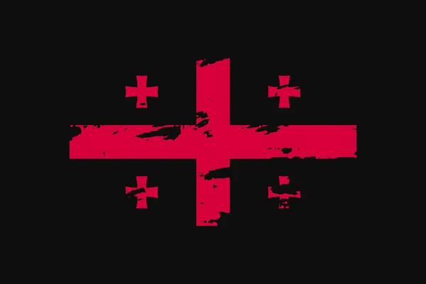 Grunge Style Flag Georgia Utilizará Gráficos Camiseta Impresión Póster Fondo — Archivo Imágenes Vectoriales