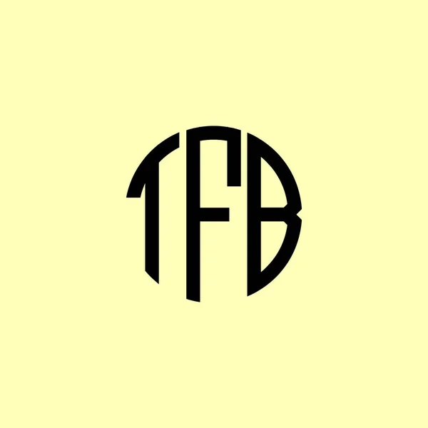 Creative Rounded Initial Letters Tfbロゴ 会社やブランド名が最初のものを開始するのに適しています — ストックベクタ